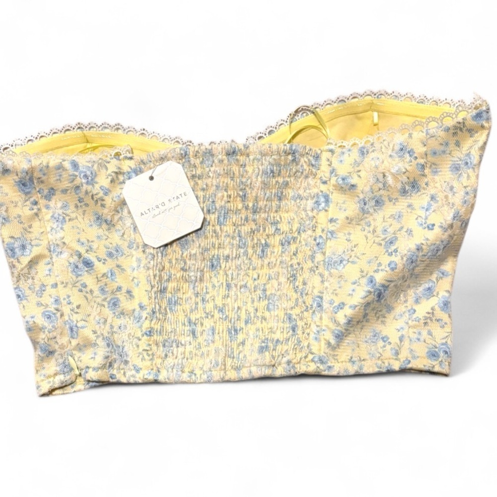 Altar’d State Penny Floral Corset Top NWT - Picture 4 of 6